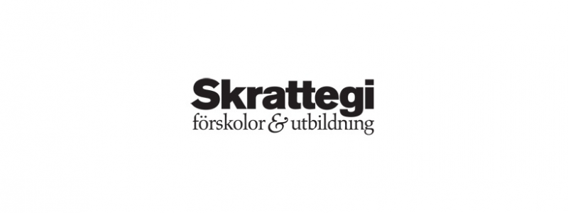 Verksamhetsbild med dotterbolaget Skrattgis logotyp